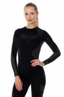 Brubeck Футболка женская с длинным рукавом Dry Черная в Чебоксарах