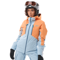 Dragonfly Куртка горнолыжная утепленная Gravity Woman 2025 Mock Orange-Light Blue в Чебоксарах