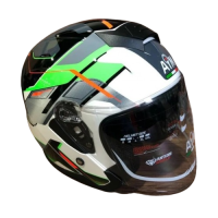 AiM Шлем JK526 Fluo-Green/White/Black в Чебоксарах