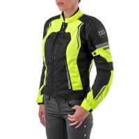 Moteq Мотокуртка текстильная женская Taffy Черно-желтая в Чебоксарах