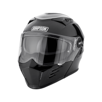 Simpson Шлем модуляр Darksome Gloss Black в Чебоксарах