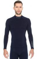 Brubeck Футболка мужская дл.рукав Wool Merino 78% Темно-Синий в Чебоксарах