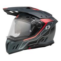 Oneal Шлем кроссовый со стеклом Sierra RS Echo красный/черный в Чебоксарах