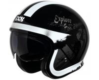 IXS Мотошлем открытый iXS 880 2.2 черно-серебристый в Чебоксарах