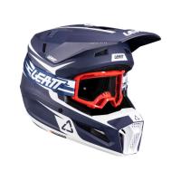 Leatt Шлем кроссовый детский 3.5 V26 Blue + очки Vizion 3.5 в Чебоксарах