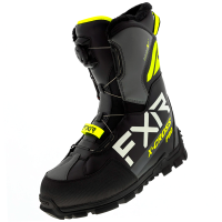 FXR Ботинки снегоходные X-Cross Pro BOA с утеплителем Black/Hi Vis в Чебоксарах