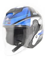 AiM Шлем открытый JK526 Blue/Grey/Black в Чебоксарах