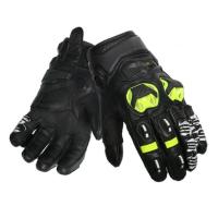 Scout Мотоперчатки кожаные Volcano Черный/Белый/Желтый в Чебоксарах