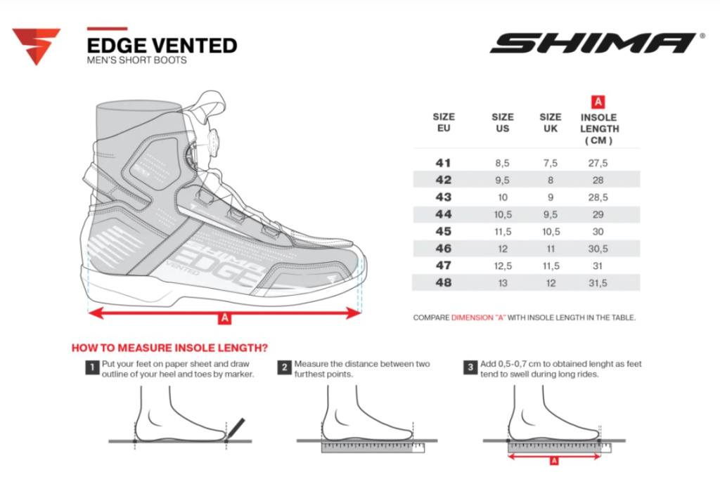Shima боты Edge Vent
