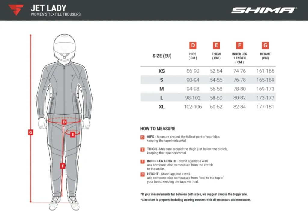 Shima штаны Jet Lady