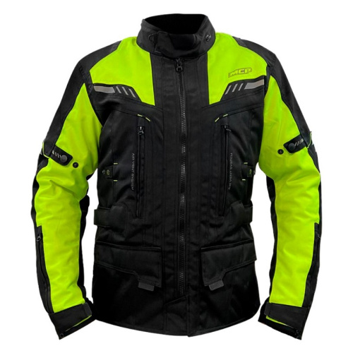 MCP Мотокуртка мужская туристическая Traveller черно-желтый в Чебоксарах