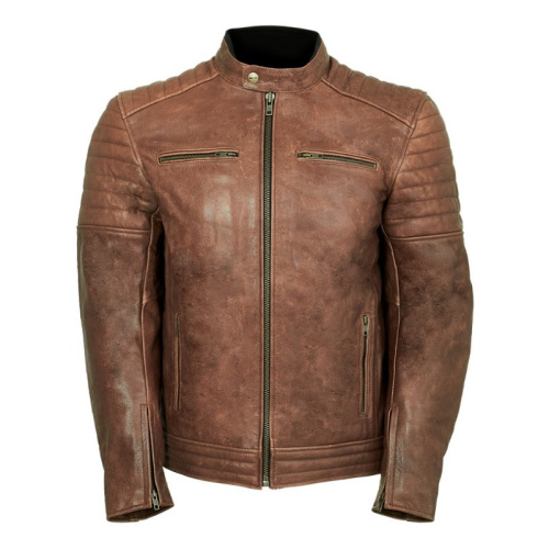 MCP Мотокуртка мужская кожаная Rox желтый в Чебоксарах