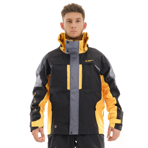 Dragonfly Куртка мембранная Quad Pro Black-yellow в Чебоксарах