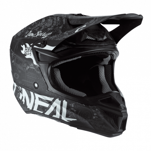 ONEAL Кроссовый шлем 5Series HR Черный/Белый в Чебоксарах