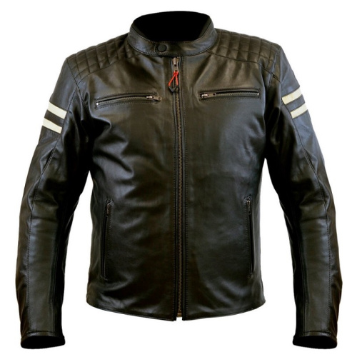 MCP Мотокуртка кожаная Brugge черный в Чебоксарах