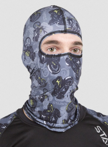 Starks Подшлемник Light Print Moto Серый принт в Чебоксарах