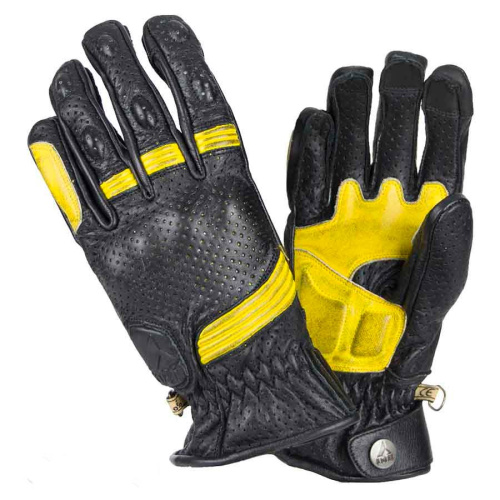 BY City Мотоперчатки Retro II Black/Yellow в Чебоксарах