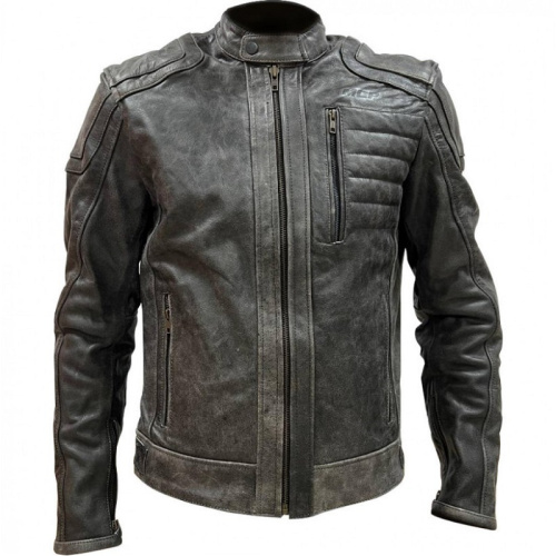 MCP Мотокуртка кожаная Houston серый в Чебоксарах