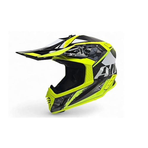AiM Шлем RH855 Carbon Terrain Black/Yellow в Чебоксарах
