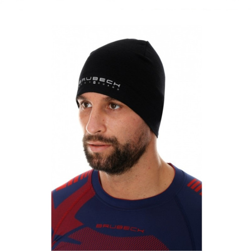 Brubeck Шапка шерстяная Active Wool Черная в Чебоксарах