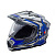 AIM Шлем кросс/эндуро JK802S Blue/Grey/Black в Чебоксарах