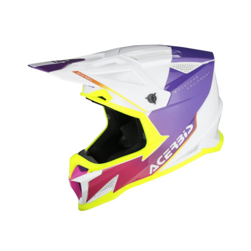 Acerbis Шлем T711 White/Purple в Чебоксарах