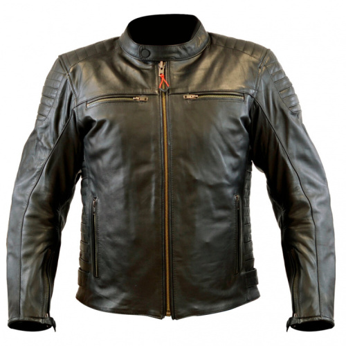 MCP Мотокуртка кожаная Stripe Черный в Чебоксарах