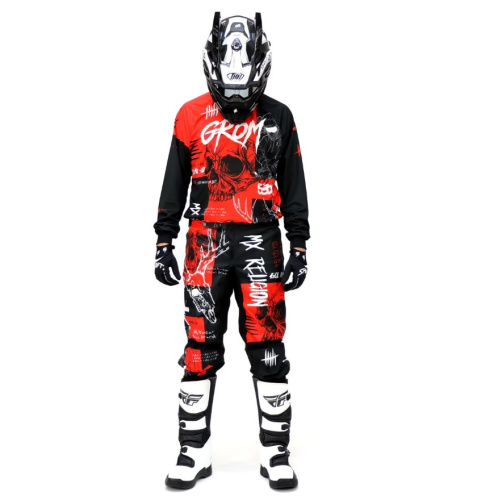 Grom Джерси + штаны MX Religion red в Чебоксарах