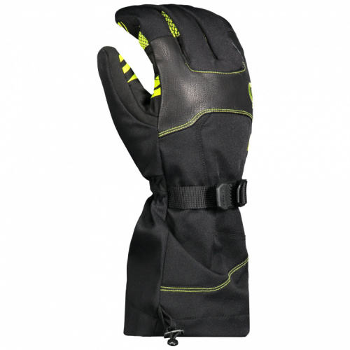 Scott Перчатки Cubrick Black/Lime-green в Чебоксарах