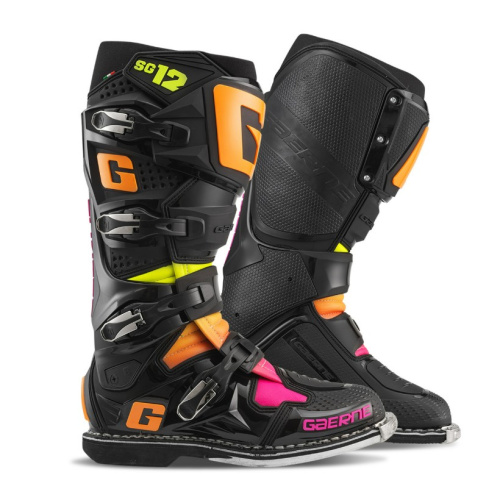Gaerne Мотоботы SG-12 Black/Orange/Pink в Чебоксарах